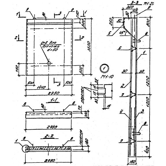 Плита лицевая ПЛ 6-1, Серия 3.002.1-1 картинка анонса