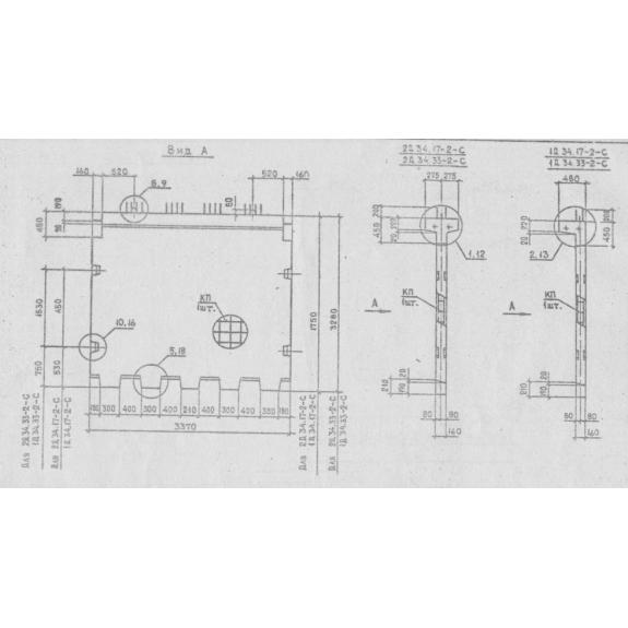 Диафрагма жесткости 2Д 34-33-2-2 с, Серия 1.020.1-2с/89 картинка анонса